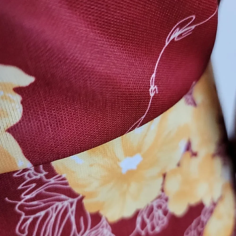 Vintage 70s Ronda Roy Floral maxi